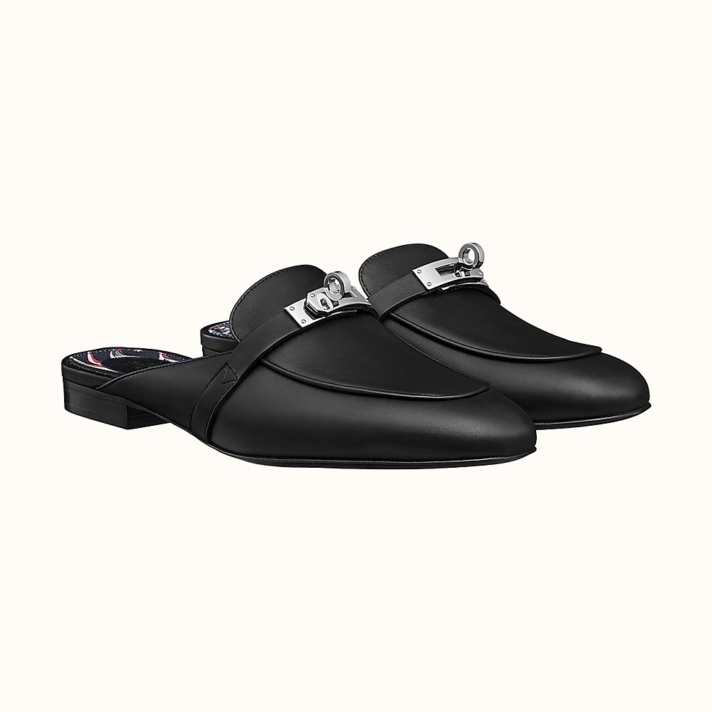 hermes flat mules
